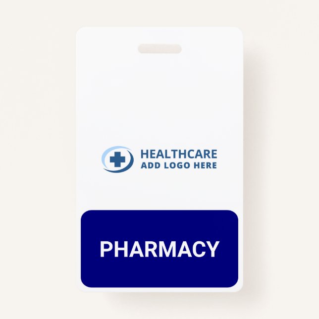 Custom Color Pharmacy Pharmacist Companion Badge (Front)