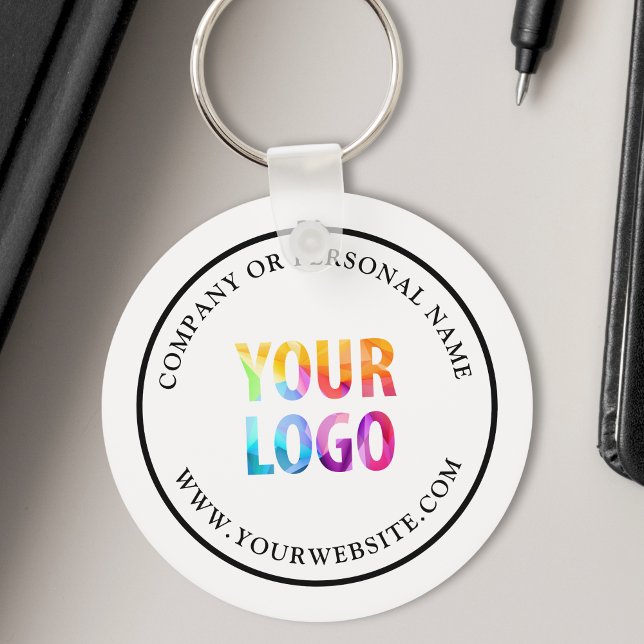 Custom Color Promotional Business Logo Branded Keychain (Creator Uploaded)