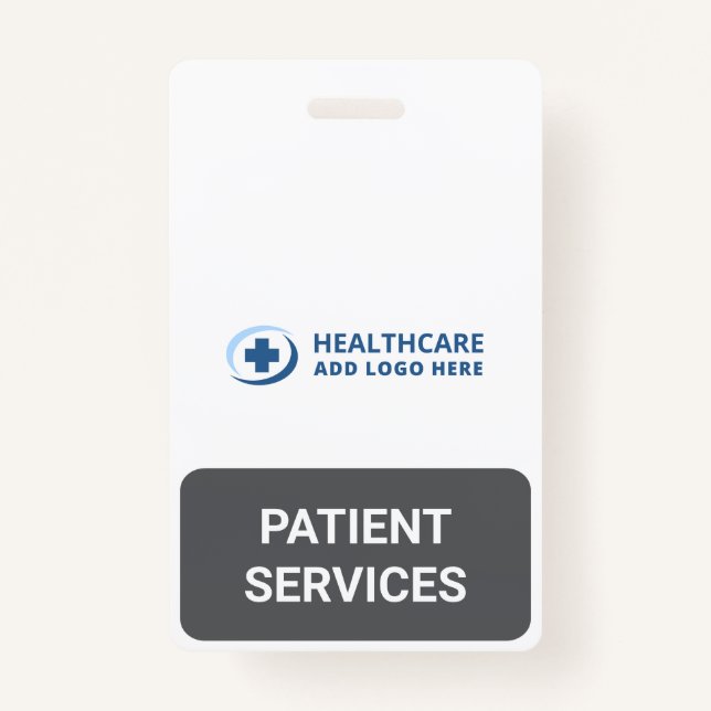 Custom Color Reception Patient Services Companion Badge (Front)