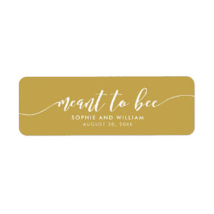 Custom Color Relax Script Meant to Bee Wedding