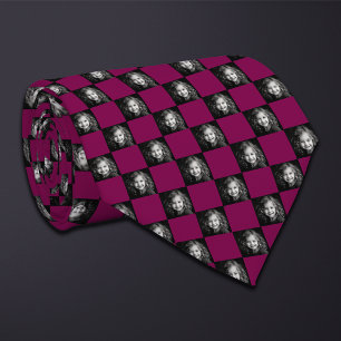 Custom Color Square Photo Pattern  Tie