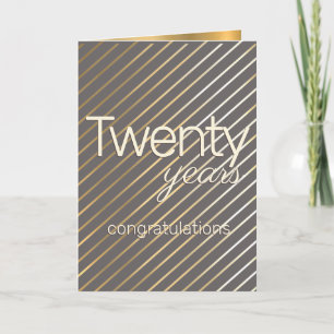 Custom color UNIVERSAL employee anniversary card