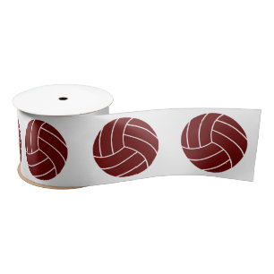 Custom Color Volleyball Team Sports Party Satin Ribbon