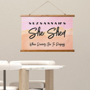 Custom Colorful Watercolor Background Wall Hanging Tapestry