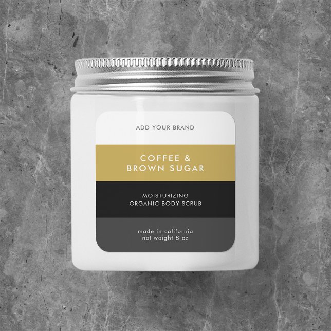 Custom Colors Modern Color Block Product Label (Creator Uploaded)