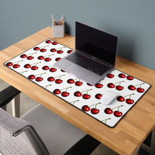 Custom Colors Red Cherry Desk Mat