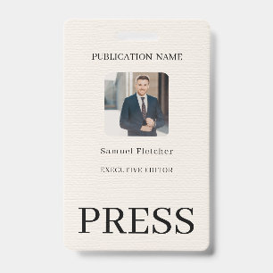 Custom Colour Add Logo Photo Photographer Press Ba Badge