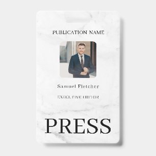 Custom Colour Add Logo Photo Photographer Press Ba Badge