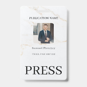 Custom Colour Add Logo Photo Photographer Press Ba Badge