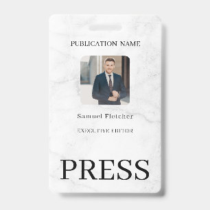 Custom Colour Add Logo Photo Photographer Press Ba Badge