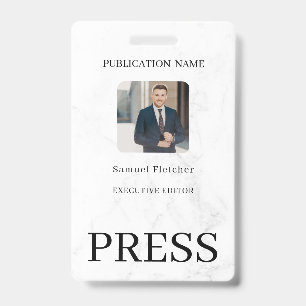 Custom Colour Add Logo Photo Photographer Press Ba Badge