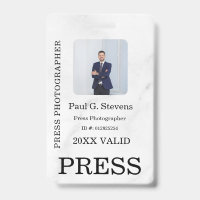 Custom Colour Add Logo Photo Photographer Press Ba