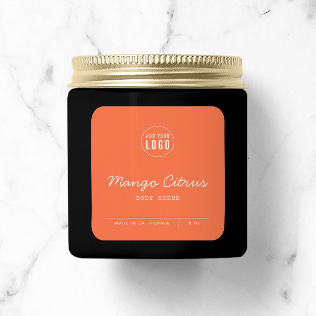 Custom Colour Add Logo Script Lines Product Label (Creator Uploaded)