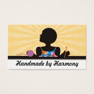 Custom colour African American girl crochet yarn