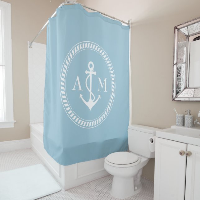 Custom Colour and Monogram Ship Anchor (In Situ)