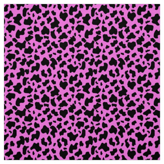 Custom colour animal print [pink] fabric (Swatch)