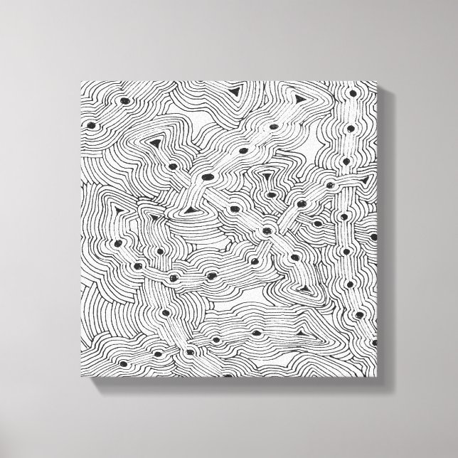Custom Colour Ant Farm Original Abstract Design Canvas Print (Front)