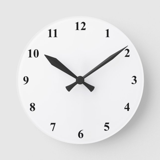 Custom colour background wall clocks (Front)