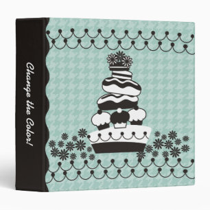 Custom colour bakery cake cupcake recipe binder