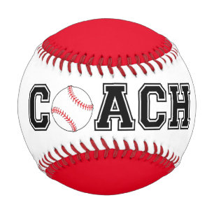 Custom colour baseball coach gift ball / keepsake