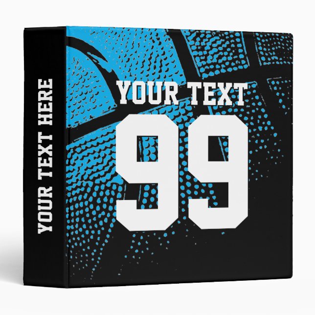 Custom colour basketball card ring binder (Front/Spine)