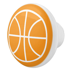 Custom colour basketball ceramic knob