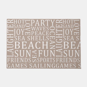 Custom Colour Beach House door mats