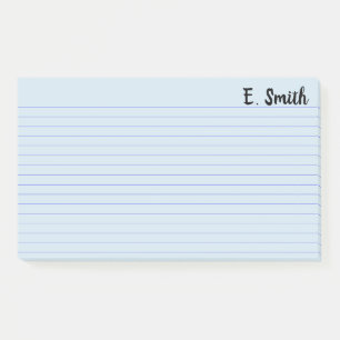 Custom Colour Blue Personalized Large Post-it Notes