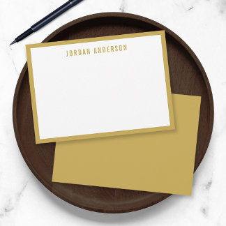 Custom Colour Border Modern Bold Personalized Card