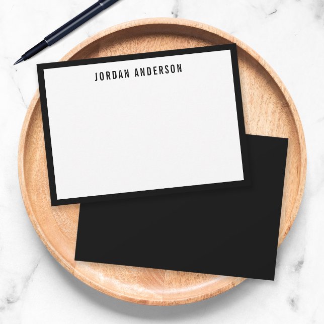 Custom Colour Border Modern Bold Personalized Card (Creator Uploaded)