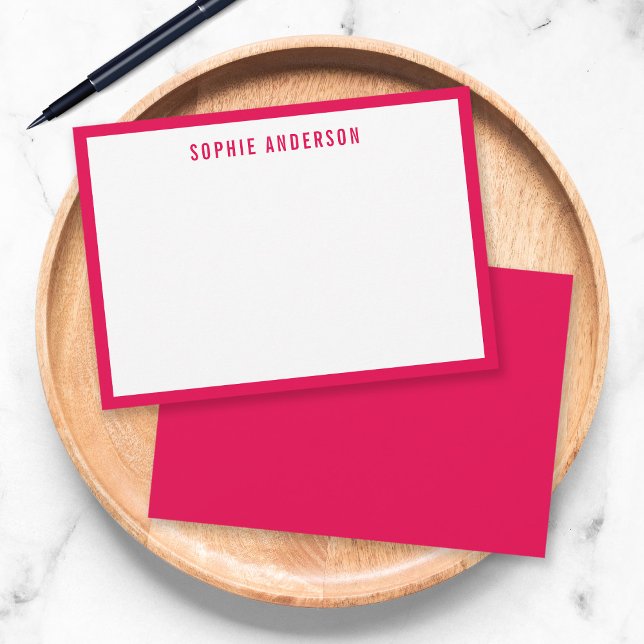Custom Colour Border Modern Bold Personalized Card (Creator Uploaded)