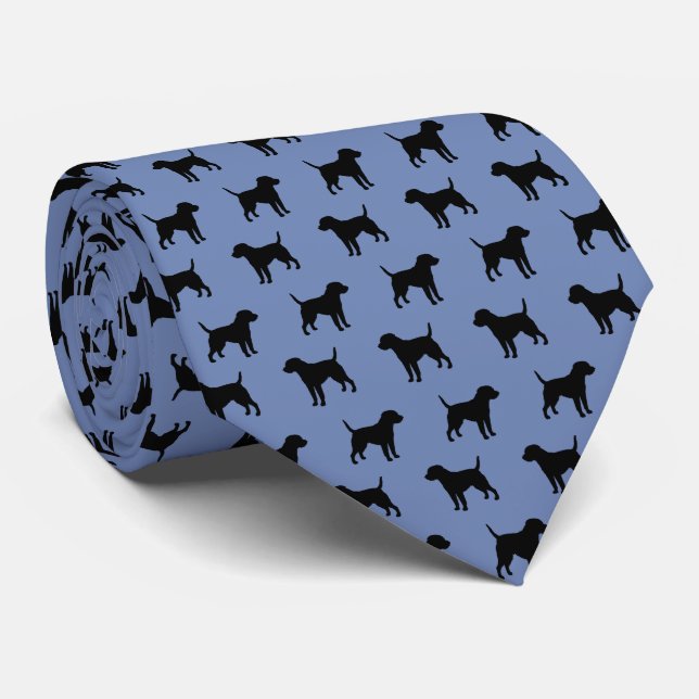 Custom Colour Border Terrier Tie (Rolled)