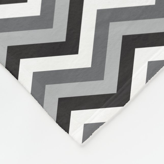 Custom Colour Chevron Pattern Fleece Blanket (Corner)