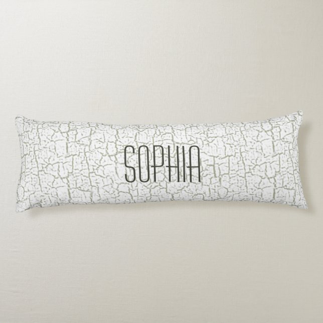 Custom Colour Crackle Paint Body Pillow (Back)