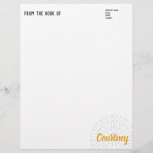 Custom Colour Crochet Chart Letterhead
