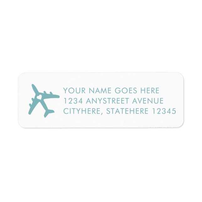 Custom Colour Destination Wedding Return Address (Front)