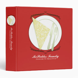 custom colour dinner plate cookbook recipe binder