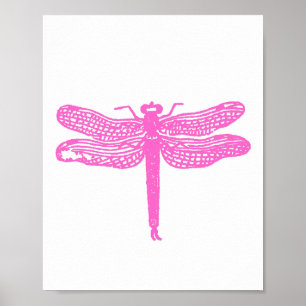 Custom Colour Dragonfly Print