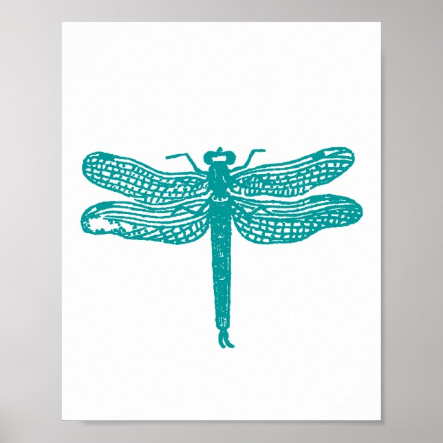 Custom Colour Dragonfly Print (Front)
