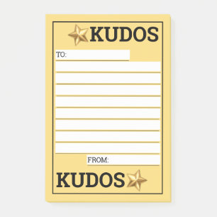 Custom colour engagement kudos employee recognitio post-it notes