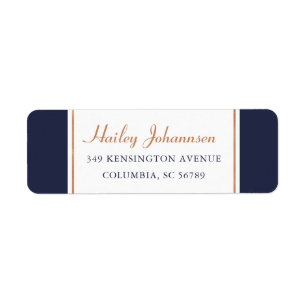 Custom Colour Faux Foil Address Labels
