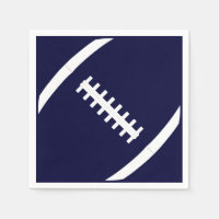 Custom Colour Football Team Party Cocktail Napkins