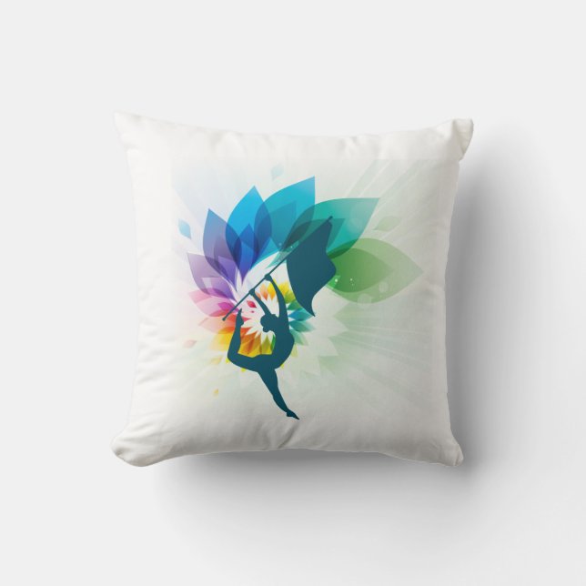 Custom Colour Guard Pillow (Front)