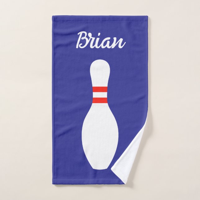 Custom colour hand towel for bowling lover (Hand Towel)