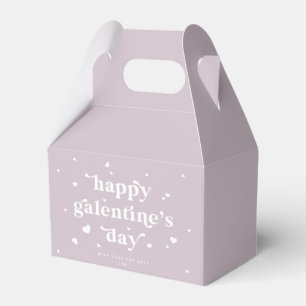 Custom Colour Happy Galentine's Day + Hearts Favor Box