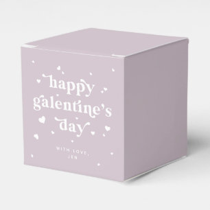 Custom Colour Happy Galentine's Day + Hearts Favor Box