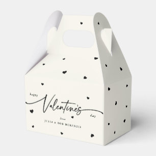 Custom Colour Happy Valentine's Day + Hearts Favor Box