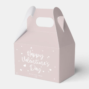 Custom Colour Happy Valentine's Day + Hearts Favor Box