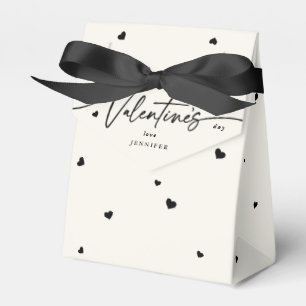 Custom Colour Happy Valentine's Day + Hearts Favor Box
