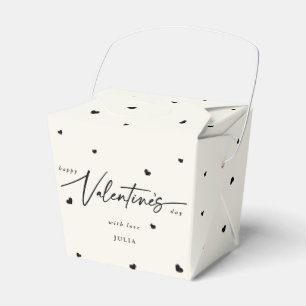 Custom Colour Happy Valentine's Day + Hearts Favor Box